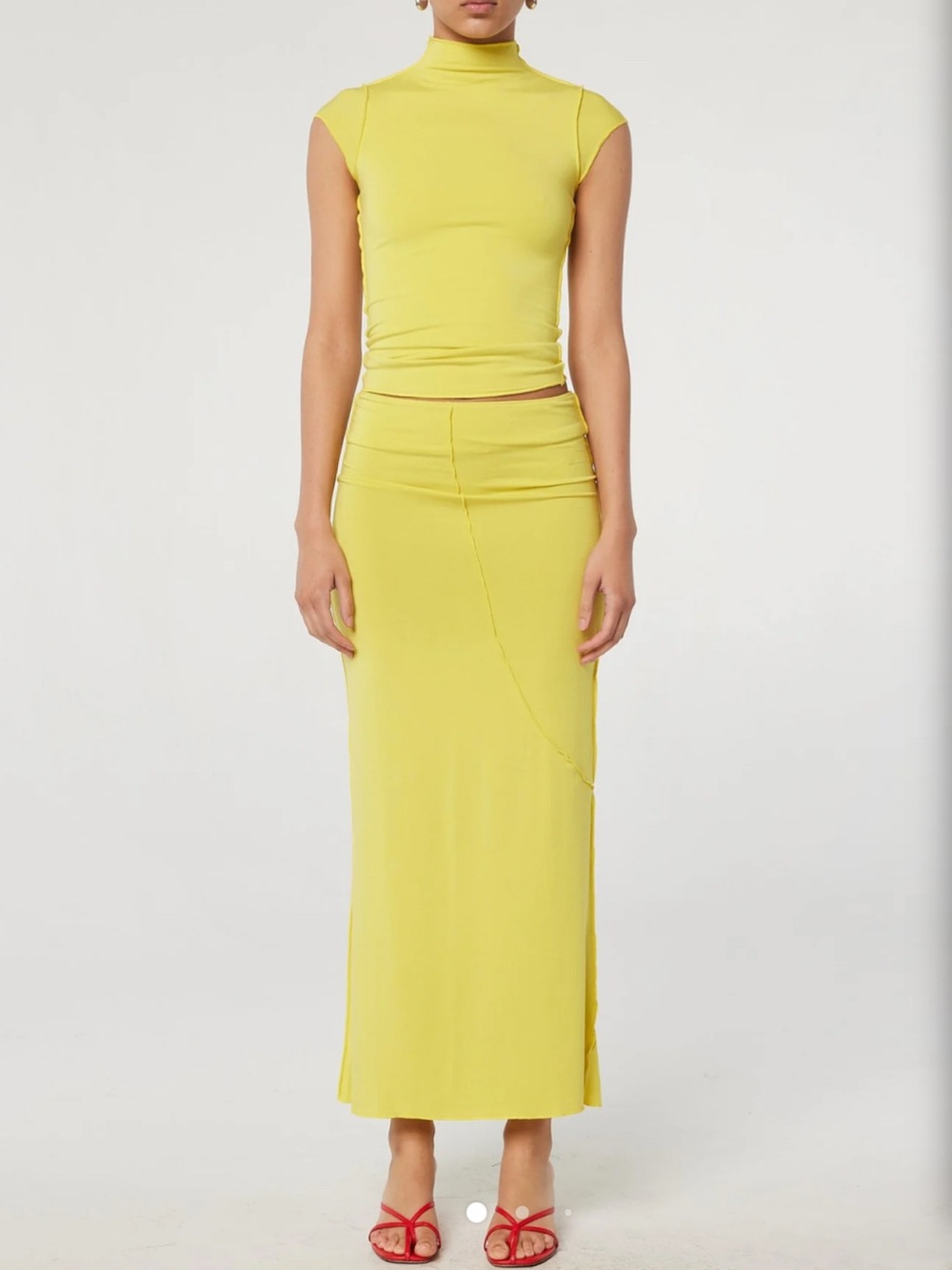 The Line by K Yellow Vana Maxi Skirt